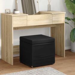 vidaXL Taburet Negru 41 x 41 x 40 cm Stofa si lemn prelucrat GartenMobel Dekor (876745)
