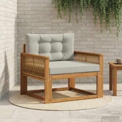 vidaXL Canapea Medie pentru Exterior Lemn Solid de Acacia natural GartenMobel Dekor (3438855) Canapea