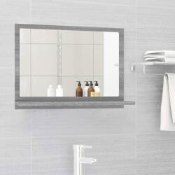 vidaXL Oglinda de baie, gri sonoma, 60x10, 5x37 cm, lemn compozit GartenMobel Dekor (815637)