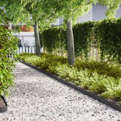 vidaXL Margine pentru gazon 20 pcs Negru 100 x 0.05 x 20 cm GartenMobel Dekor (865919)