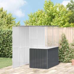 vidaXL Cusca pentru pasari Antracit 165 x 165 x 200 cm Otel Galvanizat GartenMobel Dekor (3325168)