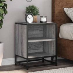 vidaXL Noptiere 2 buc Gri Sonoma 40x31x50 cm lemn prelucrat si metal GartenMobel Dekor (848706)