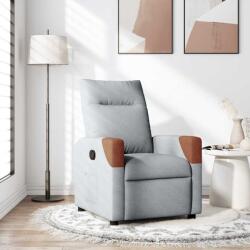 vidaXL Fotoliu rabatabil, gri deschis, material textil GartenMobel Dekor (4104809)