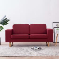vidaXL Canapea cu 2 locuri, rosu vin, material textil GartenMobel Dekor (281393) Canapea