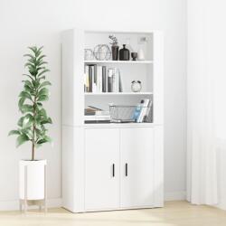vidaXL Dulap înalt, alb, lemn compozit GartenMobel Dekor (3185359) Comoda
