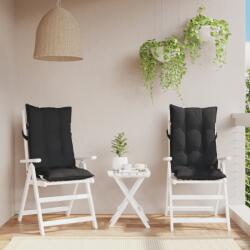 vidaXL Perne de scaun cu spatar înalt, 2 buc, negru, tesatura Oxford GartenMobel Dekor (377623)