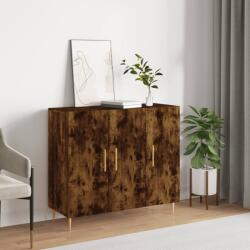 vidaXL Dulap, stejar fumuriu, 90x34x80 cm, lemn compozit GartenMobel Dekor (828097) Comoda
