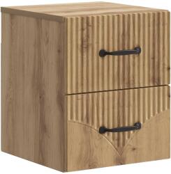 vidaXL Noptiera suspendata stejar artizanal, 2 sertare, 34, 5 x 33 x 40 cm (898993)