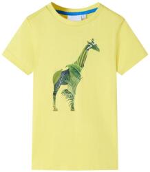 vidaXL Tricou pentru copii, galben, 128 GartenMobel Dekor (12267)