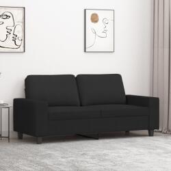 vidaXL Canapea cu 2 locuri, negru, 140 cm, material textil GartenMobel Dekor (359395) Canapea