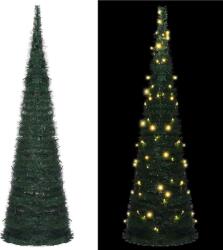 vidaXL Brad snur de Craciun artificial pop-up pre-iluminat verde 150cm GartenMobel Dekor (321523)