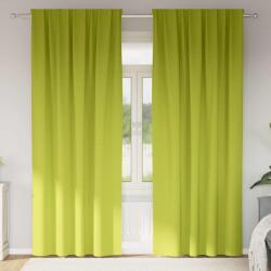 vidaXL Perdele Opaque cu Inel 2 pcs Verde 225 x 140 cm Poliester GartenMobel Dekor (4107500)
