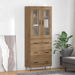 vidaXL Bufet Stejar Artizanal 69, 5 x 34 x 90 cm Lemn compozit GartenMobel Dekor (3402704) Comoda