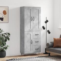 vidaXL Dulap înalt, gri beton, 69, 5x34x180, lemn compozit GartenMobel Dekor (3200037) Comoda