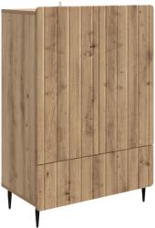 vidaXL Bufet Stejar Artizanal 66 x 34, 5 x 97 cm Lemn prelucrat GartenMobel Dekor (894444) Comoda