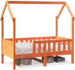 vidaXL Cadru pat de copii, maro ceruit, 80x160 cm, lemn masiv de pin GartenMobel Dekor (850712)
