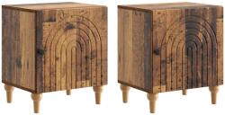 vidaXL Set 2 noptiere din lemn prelucrat, finisaj lemn vechi, 43x34, 5x50 cm (894122)