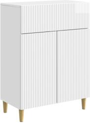 vidaXL Bufet Alb foarte lucios 66 x 34, 5 x 90 cm Lemn prelucrat GartenMobel Dekor (894639) Comoda
