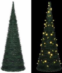 vidaXL Brad snur de Craciun artificial pop-up pre-iluminat verde 180cm GartenMobel Dekor (321524)