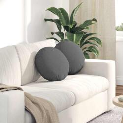 vidaXL Perne de Sezut 2 pcs Gri închis Ø40 x 13 cm tesatura GartenMobel Dekor (42014121)