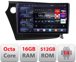 Edotec Navigatie Android Honda Insight 2009-2014 Edotec QLED 2K 16GB RAM 512GB (KIT-INSIGHT+EDT-E809-2K)