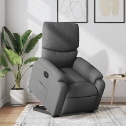 vidaXL Fotoliu electric rabatabil cu ridicare, gri închis, textil GartenMobel Dekor (3204849)