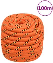 vidaXL Franghie de barca, portocaliu, 20 mm, 100 m, polipropilena GartenMobel Dekor (152687)