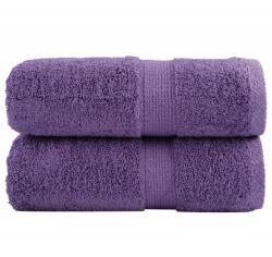 vidaXL Prosoape de baie premium SOLUND, 2 buc. , violet, 30x30 cm, 600 g/m2 GartenMobel Dekor (137347) Prosop