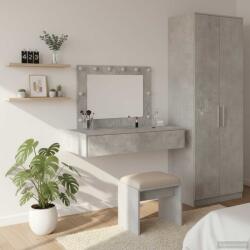 vidaXL Masa de Machiaj cu sertar Gri 100 x 40 x 70 cm Lemn compozit GartenMobel Dekor (865238)