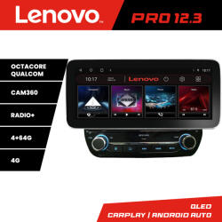 Lenovo Navigatie dedicata Ford Fiesta 2017-2022 Lenovo PRO 12.3 QLED 4G 4+64GB (Kit-fiesta-2020+PRO-12.3-4+64)