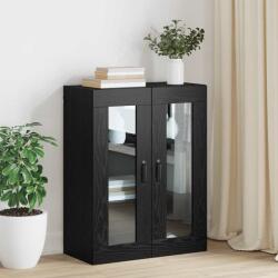 vidaXL Dulap de perete suspendat Negru 69.5 x 34 x 90 cm Lemn compozit GartenMobel Dekor (879467) Comoda
