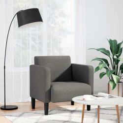 vidaXL Canapea fotoliu cu cotiere Gri deschis 54 cm tesatura velur GartenMobel Dekor (4100515)