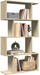 vidaXL Biblioteca/separator 4 niveluri stejar sonoma 70x24x129cm lemn GartenMobel Dekor (858104) Biblioteca