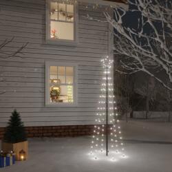 vidaXL Brad de Craciun, 108 LED-uri alb rece, 180 cm, cu tarus GartenMobel Dekor (343551)