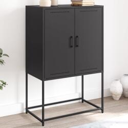 vidaXL Dulap înalt, negru, 68, 5x38, 5x107 cm, otel GartenMobel Dekor (846506) Comoda