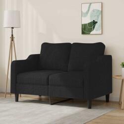 vidaXL Canapea cu 2 locuri, negru, 120 cm, material textil GartenMobel Dekor (359355) Canapea