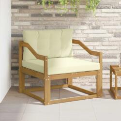vidaXL Canapea Medie pentru Exterior Poliester Alb GartenMobel Dekor (3439024) Canapea