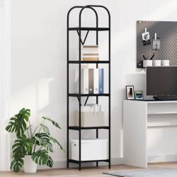vidaXL Raft pentru carti Stejar negru 40 x 30 x 183 cm Lemn compozit GartenMobel Dekor (879869) Biblioteca