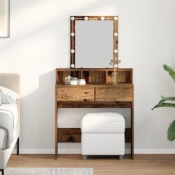 vidaXL Masa de toaleta Lemn Vechi 80 x 41 x 144.5 cm Lemn compozit GartenMobel Dekor (862300)