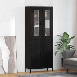 vidaXL Bufet Pe perete Stejar Negru 69, 5 x 34 x 180 cm Lemn compozit GartenMobel Dekor (3416261) Comoda