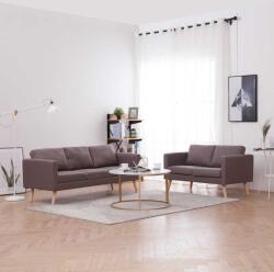 vidaXL Set de canapele, 2 piese, gri taupe, material textil GartenMobel Dekor (276858) Canapea