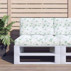 vidaXL Perne de paleti, 2 buc. , model cu frunze, textil GartenMobel Dekor (360729)