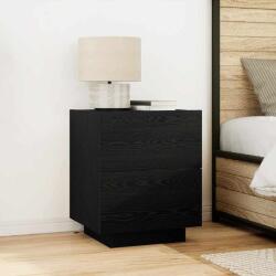 vidaXL Set 2 noptiere cu 2 sertare, stejar negru, 45 x 40 x 55 cm (863062)