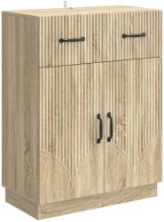 vidaXL Bufet cu sertar Stejar Sonoma 66 x 34, 5 x 87 cm Lemn prelucrat GartenMobel Dekor (895327) Comoda