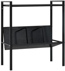vidaXL Etajera carti 2 rafturi, negru, 52x28x59 cm, lemn prelucrat GartenMobel Dekor (288230) Biblioteca