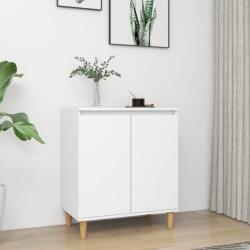 vidaXL Servanta cu picioare din lemn masiv, alb, 60x35x70 cm, PAL GartenMobel Dekor (806067) Comoda