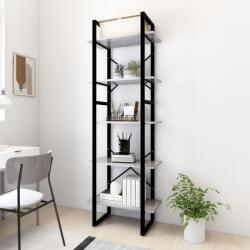 vidaXL Biblioteca cu 5 rafturi gri beton, 40x30x175 cm, lemn prelucrat GartenMobel Dekor (3081982) Biblioteca