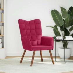 vidaXL Scaun de relaxare, rosu vin, catifea GartenMobel Dekor (4016815)