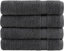 vidaXL Prosoape de baie SOLUND 4 buc. antracit 100x150 cm 600 gsm GartenMobel Dekor (137165) Prosop