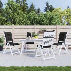 vidaXL Set de perne pentru scaun cu spatar înalt 4 pcs Melanj negru GartenMobel Dekor (4002368)